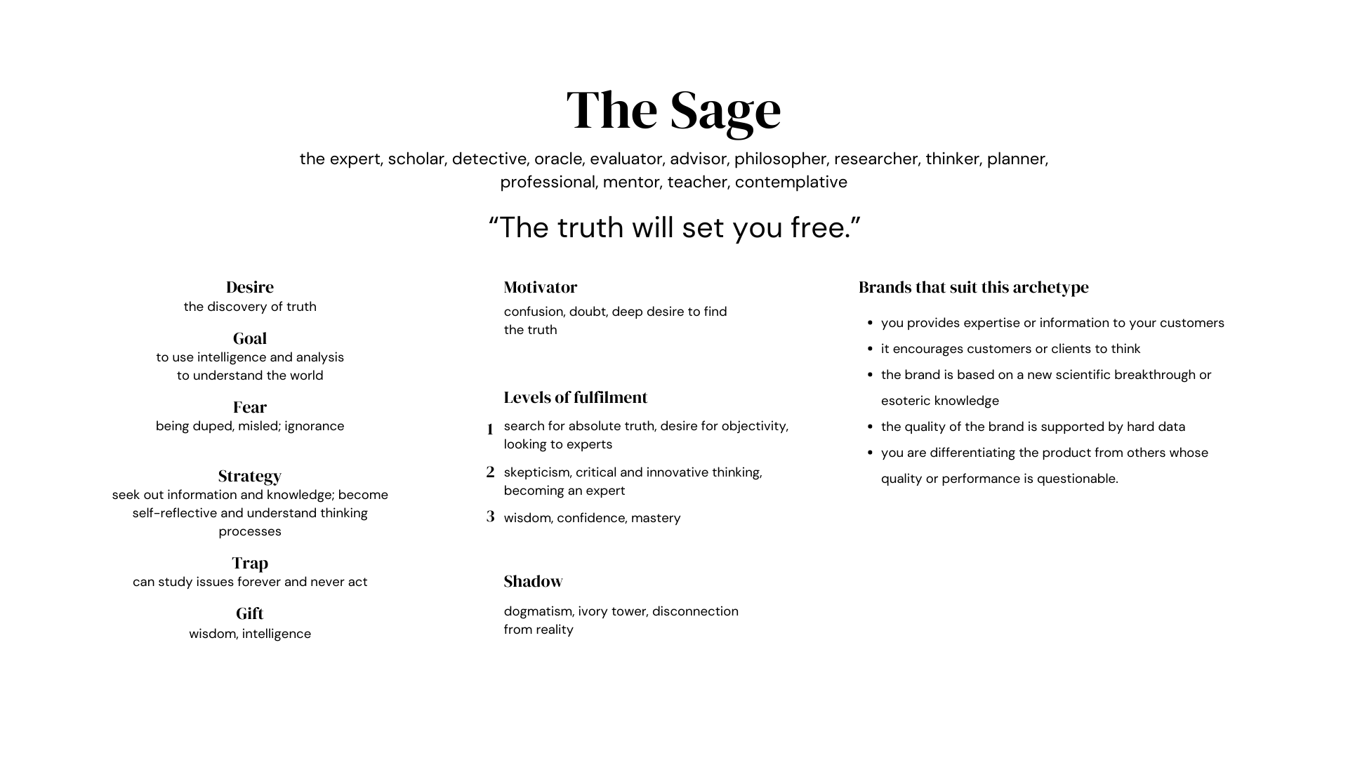 The Sage.